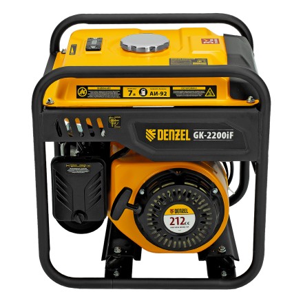 Генератор инверторный DENZEL GK-2200iF, 2,2 кВт, 230 В, ручной старт купить в Магнитогорске