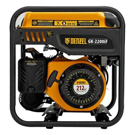 Генератор инверторный DENZEL GK-2200iF, 2,2 кВт, 230 В, ручной старт купить в Магнитогорске