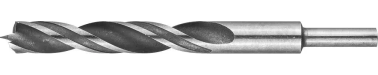 Сверло по дереву, двухленточное, спиральное, KRAFTOOL 29400-150-12, d=12x150мм 29400-150-12 купить в Магнитогорске