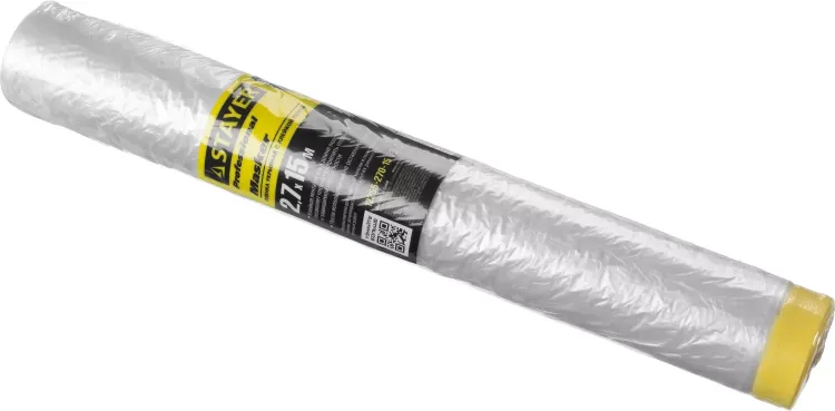 Пленка STAYER "PROFESSIONAL" защитная с клейкой лентой "МАСКЕР", HDPE, 9мкм, 2,7х15м 12255-270-15 купить в Магнитогорске