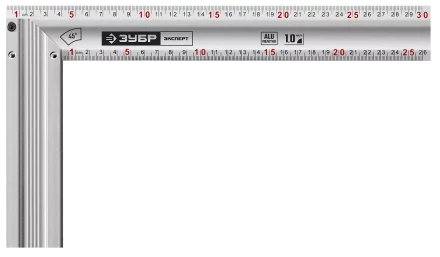 ЗУБР 300 мм, жесткий столярный угольник, Профессионал (34392-30) купить в Магнитогорске