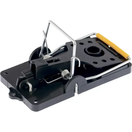 Мышеловка-крысоловка пластиковая открытая металлический механизм большая 140х75 мм СИБРТЕХ 94123 купить в Магнитогорске