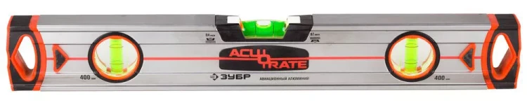 Уровень ЗУБР "ACURATE 5" магнитн коробчатый усилен, фрезерованный, особопрочный профиль из авиационного алюминия, 40см 34595-040-M купить в Магнитогорске