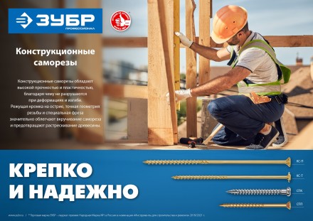 ЗУБР СПП, 60 х 3.2 мм, TX10, цинк, 100 шт, саморез для половой доски и паркета, Профессионал (30071-32-60) купить в Магнитогорске