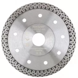 Диск алмазный ф125х22,2мм, тонкий, сплошной, мокрое резание GROSS 73053