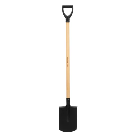 Лопата прямоугольная, 200х284х1340 мм, деревянный черенок с пропиткой, Россия Сибртех 614585 купить в Магнитогорске