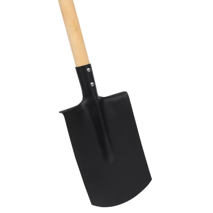 Лопата прямоугольная, 200х284х1340 мм, деревянный черенок с пропиткой, Россия Сибртех 614585 купить в Магнитогорске