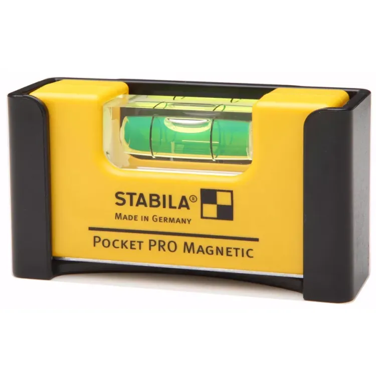 Уровень тип  Pocket Pro Magnetic 70x20x40мм в алюминиевом корпусе с магнитами с V-образным пазом  STABILA купить в Магнитогорске