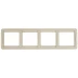 Панель СВЕТОЗАР &quot;ГАММА&quot; четверная горизонтальная, цвет бежевый SV-54150-B купить в Магнитогорске