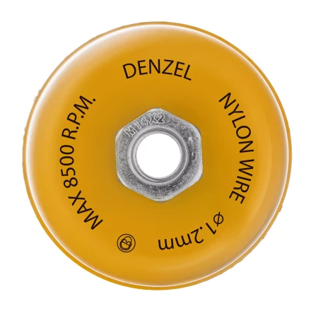 Щетка для УШМ Denzel, 100 мм, Чашка, нейлоновая щетина, М14, 74469 купить в Магнитогорске