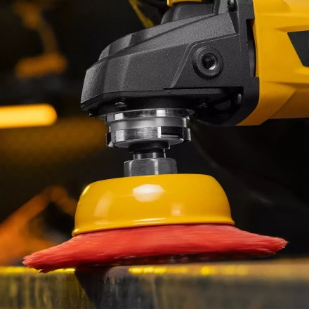 Щетка для УШМ Denzel, 100 мм, Чашка, нейлоновая щетина, М14, 74469 купить в Магнитогорске