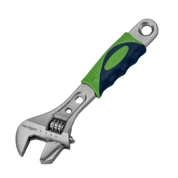 Ключ разводной Сибртех, 150мм, переставная губка, 2-х комп. рукоятка, 15597