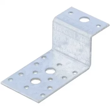 Крепежный уголок Z-образный, KUZ 45х90х65 мм, цинк  СИБРТЕХ Россия 46537 купить в Магнитогорске