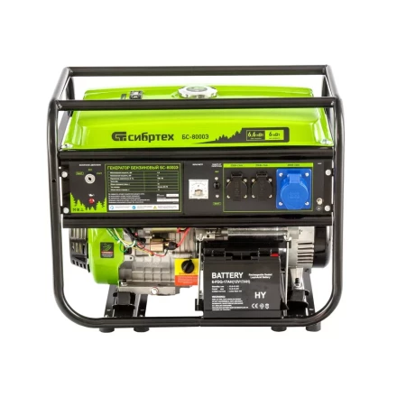 Генератор бензиновый Сибртех БС-8000Э 94549 купить в Магнитогорске