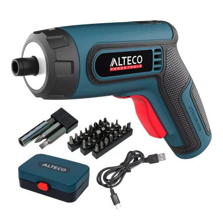 Аккумуляторная отвертка угловая ALTECO CSD 4V 67506 купить в Магнитогорске