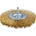 ЗУБР &quot;ЭКСПЕРТ&quot;. Щетка дисковая для дрели, двухрядная, витая латунированная стальная проволока 0,3мм, 100мм 3520-100-2_z01 купить в Магнитогорске