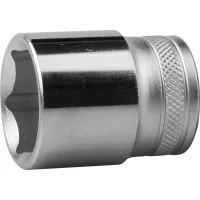 Торцовая головка KRAFTOOL "INDUSTRIE QUALITAT", Cr-V, FLANK, хромосатинированная, 1/2", 25 мм 27805-25_z01