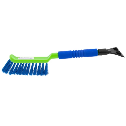 Щетка-сметка для снега со скребком, мягкая рукоятка, 425 мм Сибртех 55315 купить в Магнитогорске