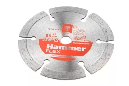 Круг алмазный HAMMER 206-236  Ф10х85мм сегментый по кирпичу купить в Магнитогорске