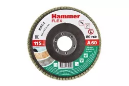 Круг Лепестковый Торцевой (КЛТ) HAMMER КЛТ 1 Ф115х22 Р60 213-019
