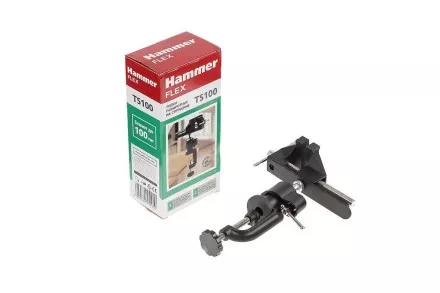 Тиски поворотные HAMMER TS100, шарнирные купить в Магнитогорске