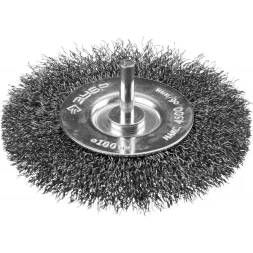 ЗУБР "ПРОФЕССИОНАЛ". Щетка дисковая для дрели, витая стальная проволока 0,3мм, 100мм 35198-100_z02