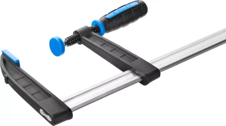 Струбцина ЗУБР &quot;ПРОФЕССИОНАЛ&quot;, тип &quot;F&quot;, двухкомпонентная ручка, стальная закаленная рейка, 120х1000мм 32155-120-1000 купить в Магнитогорске