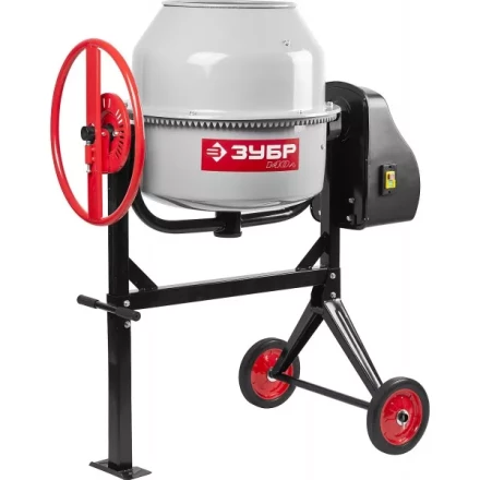Бетоносмеситель ЗУБР, чугунный венец, 140л, 550Вт ЗБСЭ-140 купить в Магнитогорске