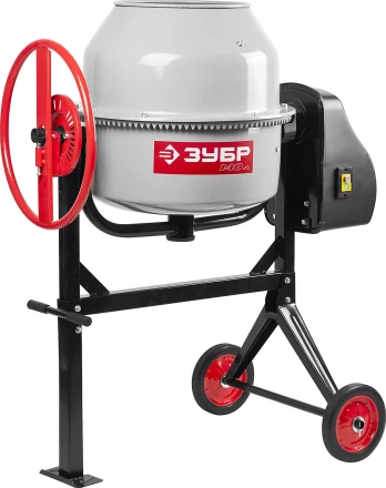 Бетоносмеситель ЗУБР, чугунный венец, 140л, 550Вт ЗБСЭ-140 купить в Магнитогорске