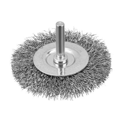 Набор щеток для дрели Denzel, 2 Плоские 50-75мм, 3 Чашки 25-50-75мм, шпилька,  нерж.вит. проволока 74493 купить в Магнитогорске