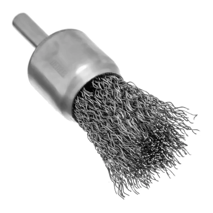 Набор щеток для дрели Denzel, 2 Плоские 50-75мм, 3 Чашки 25-50-75мм, шпилька,  нерж.вит. проволока 74493 купить в Магнитогорске