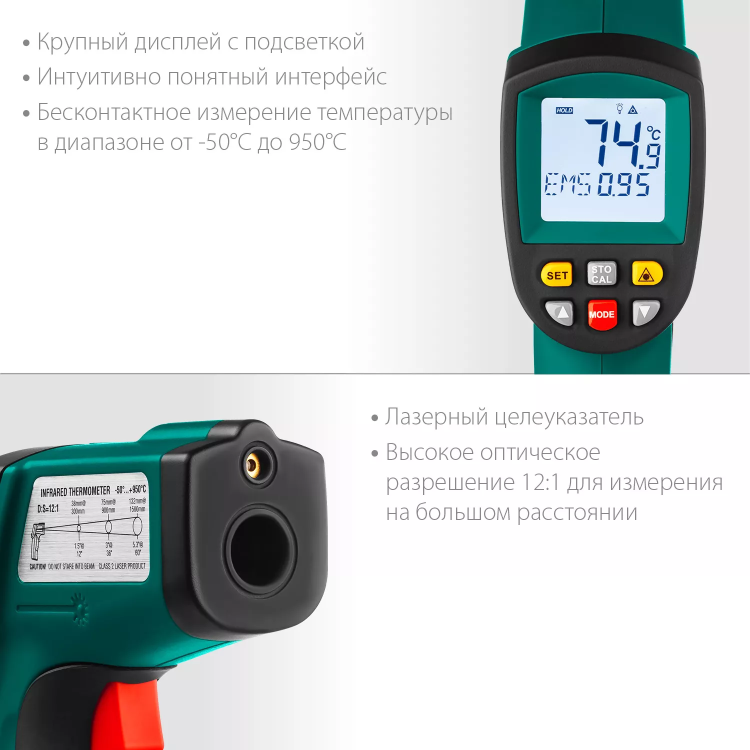 Пирометр инфракрасный TRM-950 45703-950 купить в Магнитогорске