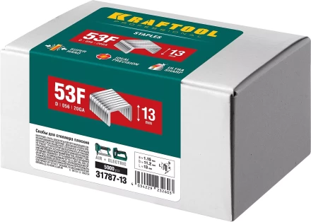 Скобы тип 20GA (53F / D / 056) 5000 шт 31787-13 купить в Магнитогорске