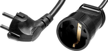 Удлинитель-шнур &quot;ПВС 307-Ш&quot;, 20 м, 2500 Вт, 1 гнездо, ПВС 3х0,75 мм2, ЗУБР 55022-20 купить в Магнитогорске