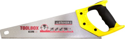 Ножовка многоцелевая (пила) STAYER TOOLBOX 350 мм, 11 TPI, мелкий прямой закаленный зуб, точный рез 2-15091-45 купить в Магнитогорске