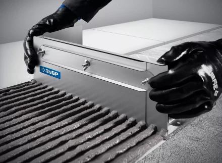 ЗУБР зуб 10*10 мм, до 600 мм, оцинкованная сталь, Раздвижная гребенка для плитки, ПРОФЕССИОНАЛ (08045-10) купить в Магнитогорске