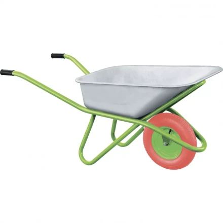 Тачка садово-строительная с PU колесом грузоподъемность 180 кг объем 90 л СИБРТЕХ 689685 купить в Магнитогорске