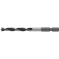 ЗУБР "ЭКСПЕРТ". Сверло по дереву, М-образная заточка, шестигранный хвостовик 1/4", 6х90мм 29423-090-06