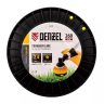Леска для триммера звезда Denzel, 2,4мм х 260м, на DIN катушке FLEX CORD, 96286 купить в Магнитогорске