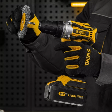 Щетка для дрели Denzel 100 мм, плоская, со шпилькой, нержавеющая витая проволока, 744793 купить в Магнитогорске