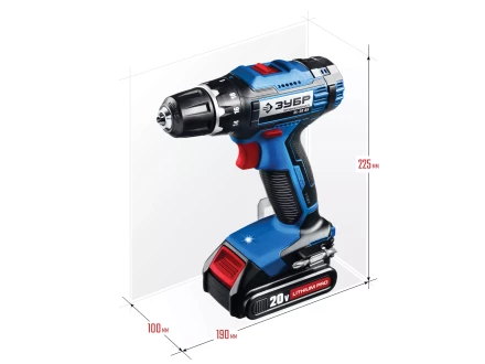 Дрель-шуруповерт 2 АКБ DL-20 A5 серия ПРОФЕССИОНАЛ купить в Магнитогорске