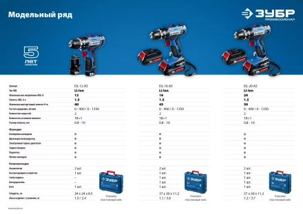 Дрель-шуруповерт 2 АКБ DL-20 A5 серия ПРОФЕССИОНАЛ купить в Магнитогорске