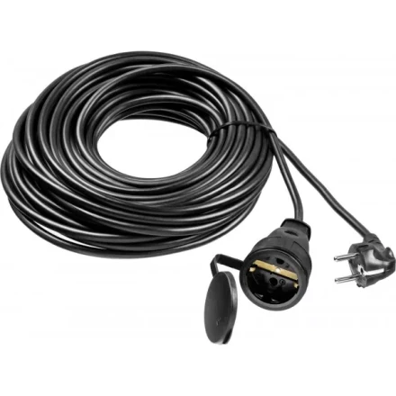 Удлинитель-шнур &quot;ПВС 315-Ш&quot;, 20 м, 3500 Вт, 1 гнездо, IP44, ПВС 3х1,5 мм2, ЗУБР 55020-20 купить в Магнитогорске