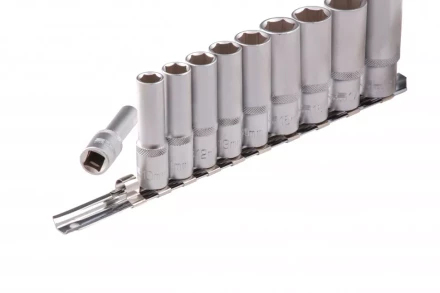 Набор удлиненных торцевых головок 3/8 шестигранные CrV 10 шт 8-19 мм Stels 13604 купить в Магнитогорске
