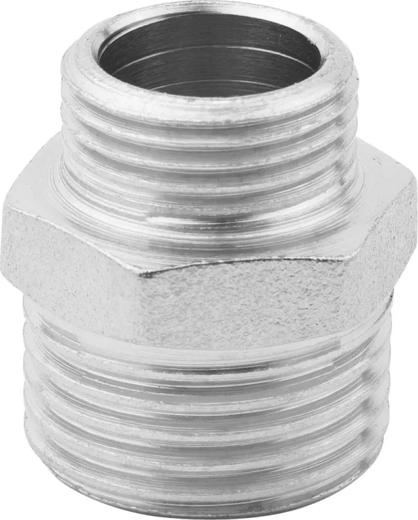Бочонок ЗУБР "ЭКСПЕРТ" переходной, никелированная латунь, 1/2"-3/8" 51243-1/2-3/8 купить в Магнитогорске