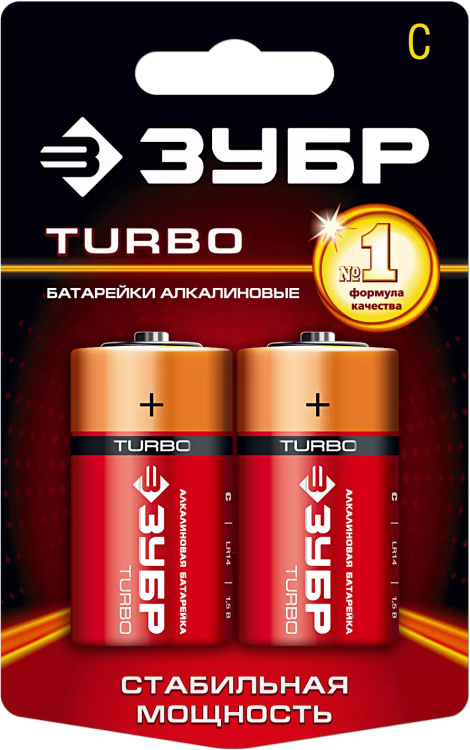 Батарейки TURBO алкалиновые C 15В серия Без серии купить в Магнитогорске