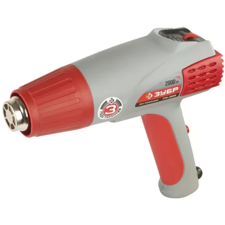 Фен ЗУБР, электр регулировка t, 3 режима работы, керам изолятор, кейс с насад, 2000Вт ЗТФ-2000К купить в Магнитогорске