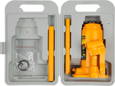 Домкрат STAYER &quot;PROFI&quot; гидравлический бутылочный, в кейсе, 8т, 200-385мм 43160-8-K купить в Магнитогорске