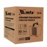 Тепловая пушка керамическая SHCL-2000, квадратная, 230 В, 125 м3/ч, 1/2 кВт// MTX 96402 купить в Магнитогорске