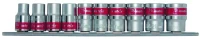 Набор торцевых головок 3/8", 6-ти гр., CrV, 10шт.,  8-19мм Matrix 13558